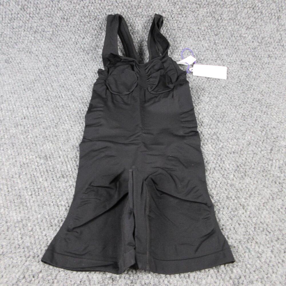 Yitty One Piece Shapewear Womens M Black Shaping Mid Thigh Bodysuit NWT